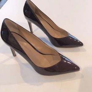 Banana Republic Patent Leather Heels Burgundy